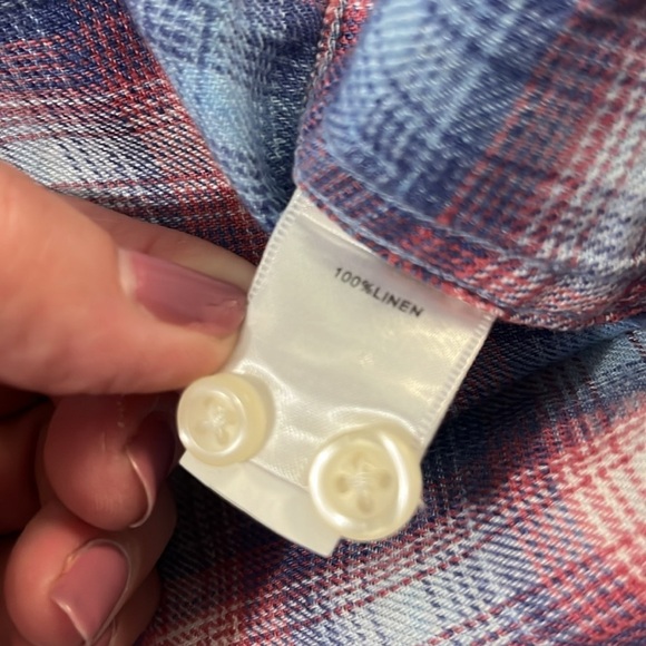 Peter Millar Linen Button Down Size Large - Picture 8 of 8